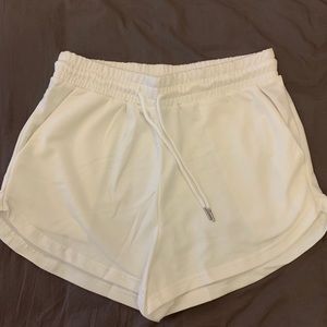 White sweat shorts!
